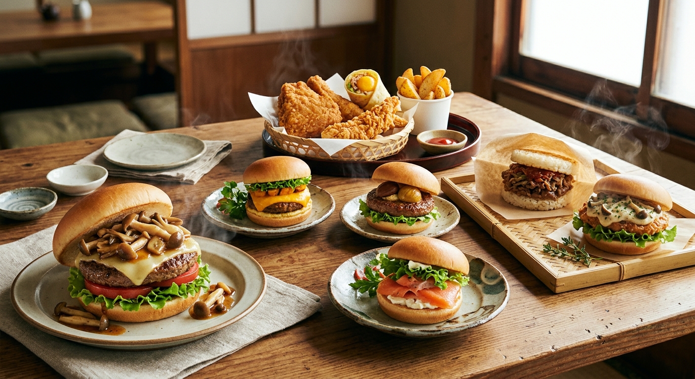人気バーガーチェーン3社が大集結！レジェンド商品＆秋のイチ推し商品ジャッジ